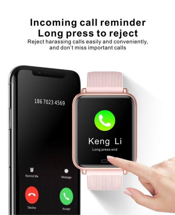 Q9T 1.3 inch TFT Touch Screen Dual-mode Bluetooth Smart Watch, Support Body Temperature Detection / Blood Oxygen Monitor / Blood Pressure Monitor (Green) - Image 13