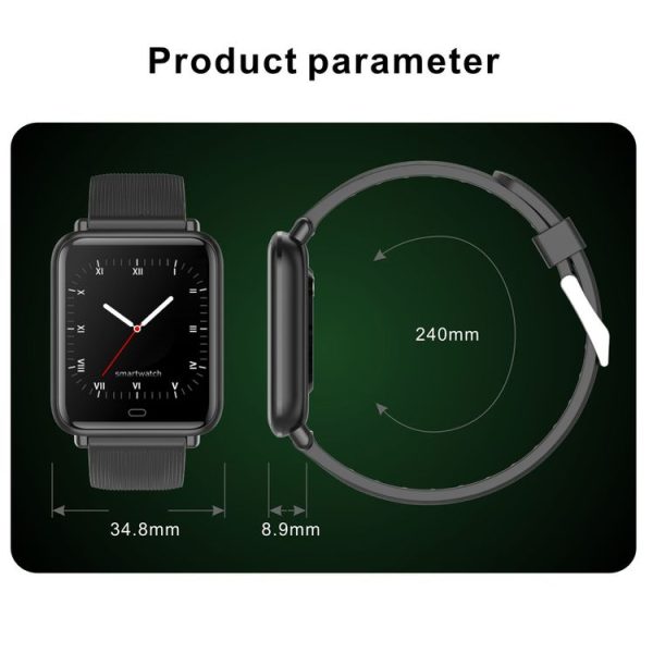 Q9T 1.3 inch TFT Touch Screen Dual-mode Bluetooth Smart Watch, Support Body Temperature Detection / Blood Oxygen Monitor / Blood Pressure Monitor (Green) - Image 3