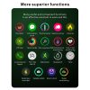 Q9T 1.3 inch TFT Touch Screen Dual-mode Bluetooth Smart Watch, Support Body Temperature Detection / Blood Oxygen Monitor / Blood Pressure Monitor (Green) - Image 4