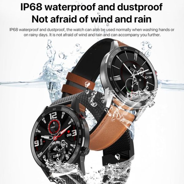 1.3 inch Touch Screen Dual-mode Bluetooth Smart Watch, Support Sleep Monitor / Heart Rate Monitor / Blood Pressure Monitoring (Black Silicone Strap) - Image 10