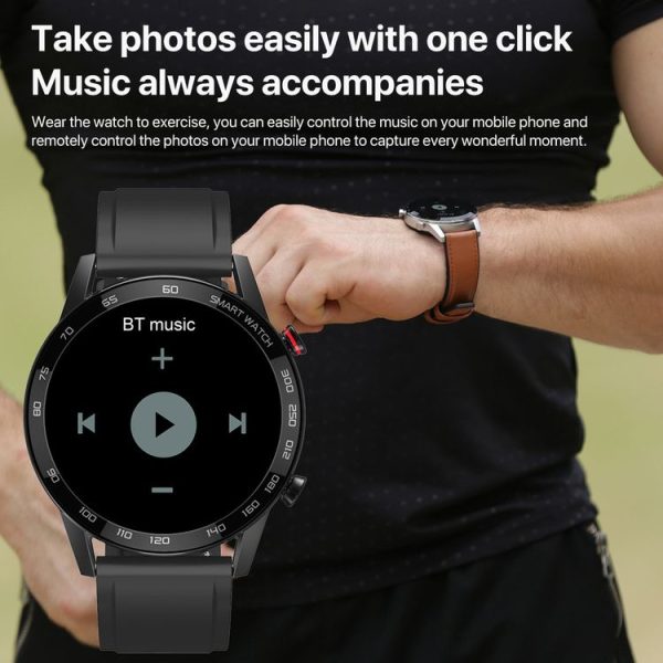 1.3 inch Touch Screen Dual-mode Bluetooth Smart Watch, Support Sleep Monitor / Heart Rate Monitor / Blood Pressure Monitoring (Black Silicone Strap) - Image 11