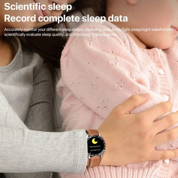 1.3 inch Touch Screen Dual-mode Bluetooth Smart Watch, Support Sleep Monitor / Heart Rate Monitor / Blood Pressure Monitoring (Black Silicone Strap) - Image 16
