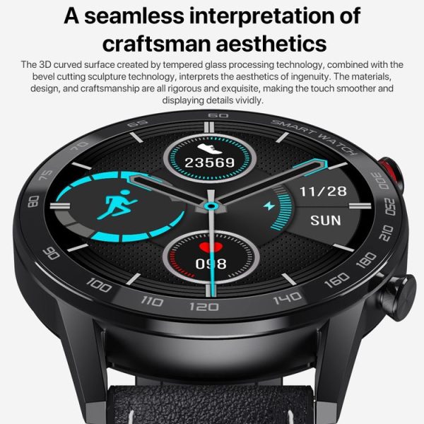 1.3 inch Touch Screen Dual-mode Bluetooth Smart Watch, Support Sleep Monitor / Heart Rate Monitor / Blood Pressure Monitoring (Black Silicone Strap) - Image 4