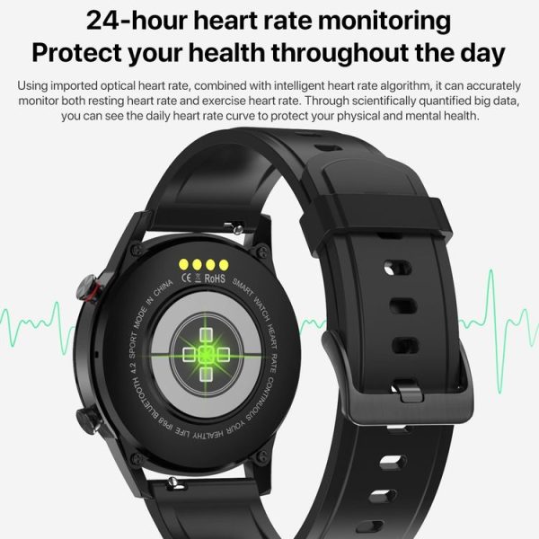 V inch Touch Screen Dual-mode Bluetooth Smart Watch, Support Sleep Monitor / Heart Rate Monitor / Blood Pressure Monitoring (Brown Leather Strap) - Image 13