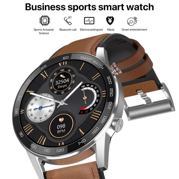 1.3 inch Touch Screen Dual-mode Bluetooth Smart Watch, Support Sleep Monitor / Heart Rate Monitor / Blood Pressure Monitoring (Silver Milanese Strap) - Image 3