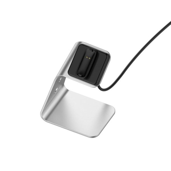 Fitbit Inspire 2 Aluminum Alloy Charger Holder with Chip Protection, Support Fast Charging (Silver) - Image 5