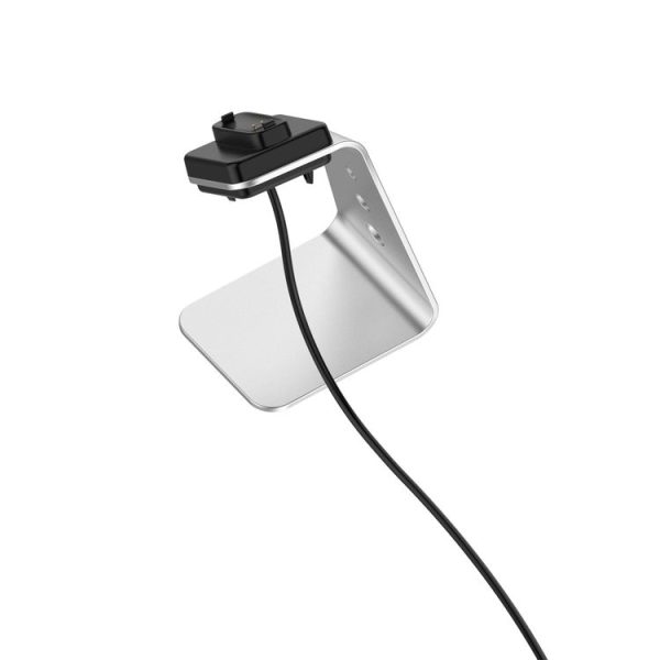Fitbit Inspire 2 Aluminum Alloy Charger Holder with Chip Protection, Support Fast Charging (Silver) - Image 6