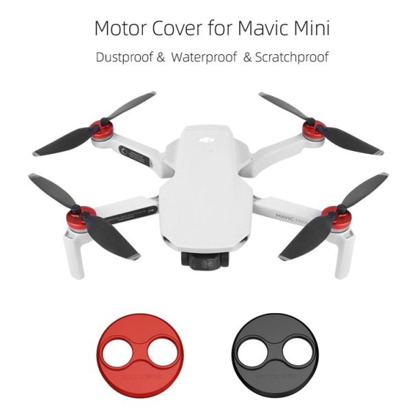 Sunnylife Dust-proof Waterproof Aluminum Alloy Motor Cover for DJI Mini 3 Pro / Mavic Mini / Mini SE (Black) - Image 5