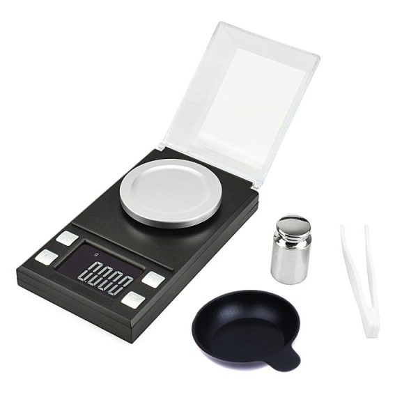 MH-8028 100g x 0.001g High Accuracy Digital Electronic Portable Jewelry Diamond Gem Carat Lab Weight Scale Balance Device with 1.6 inch LCD Screen - Image 4