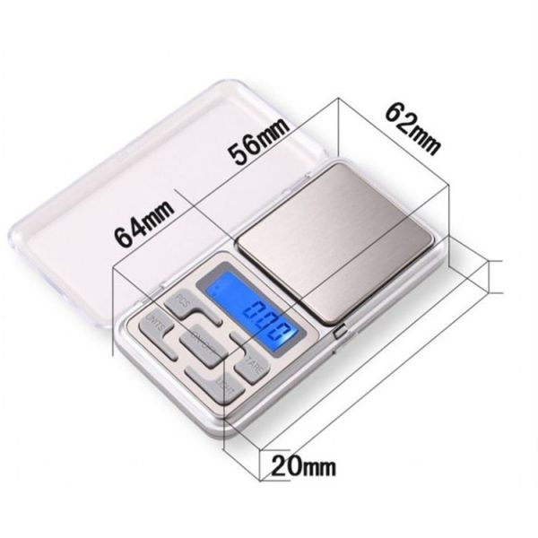 MH-100 500g x 0.1g High Accuracy Digital Electronic Portable Mini Pocket Scale Mobile Phone Weighing Scale Balance Device with 1.6 inch LCD Screen - Image 5