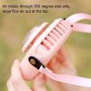 Aigo AGF-05 Portable Waist and Neck Hanging Small Fan with Light & Three-speed Wind Adjustment (Pink) - Image 6