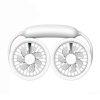 WS36S 4.5W 1200mAh Angle Adjustable Three-speed Silent Hanging Neck Fan Multi-function Handheld and Desktop Small Fan (White)