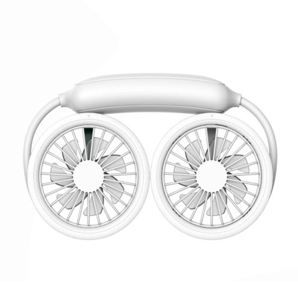 WS36S 4.5W 1200mAh Angle Adjustable Three-speed Silent Hanging Neck Fan Multi-function Handheld and Desktop Small Fan (White)