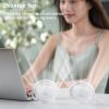 WS36S 4.5W 1200mAh Angle Adjustable Three-speed Silent Hanging Neck Fan Multi-function Handheld and Desktop Small Fan (White) - Image 12