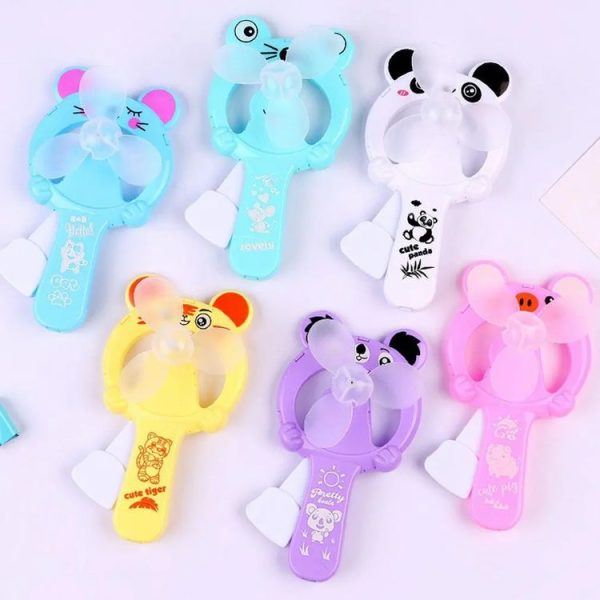 Hand Pressed Handheld Cartoon Children Small Fan (Color Random Delivery)