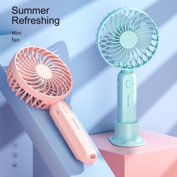 WK WT-F17 Portable Handheld Desktop Bracket Fan (Pink) - Image 5
