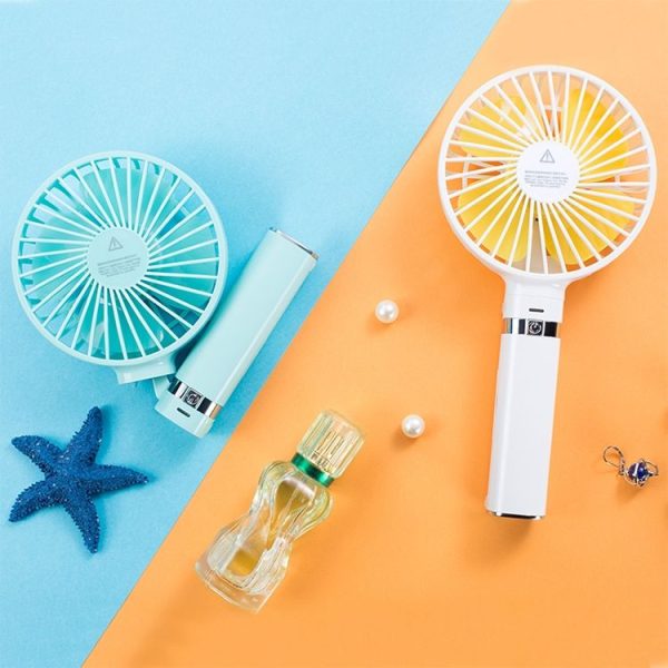 S2 Portable Foldable Handheld Electric Fan, with 3 Speed Control & Night Light (Pink) - Image 13