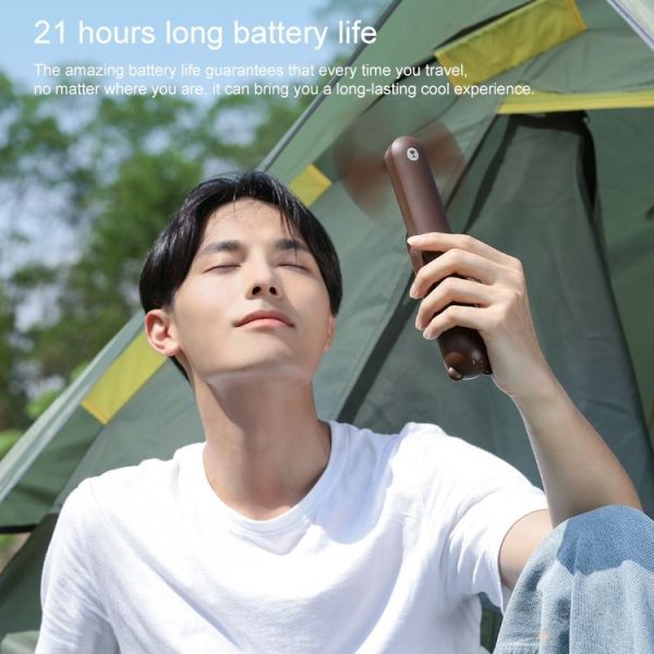 Xiaomi Youpin JISULIFE F8 Multifunctional Mini Fan Handheld Folding Fan (White) - Image 3