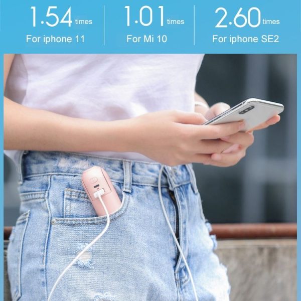 Xiaomi Youpin JISULIFE F8 Multifunctional Mini Fan Handheld Folding Fan (White) - Image 4