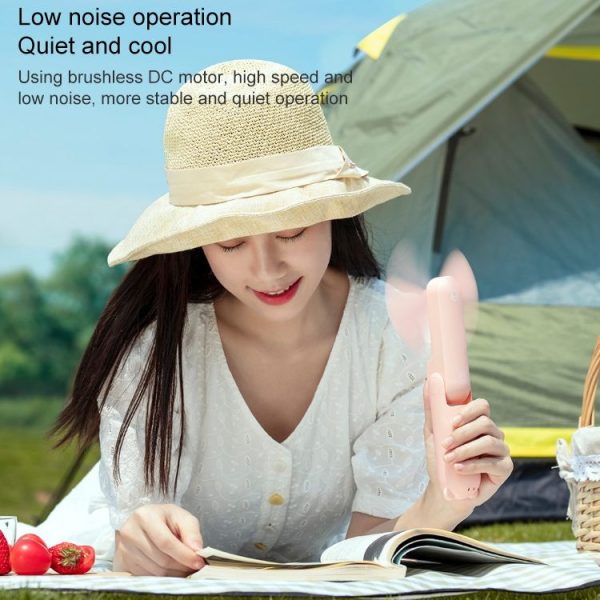Xiaomi Youpin JISULIFE F8 Multifunctional Mini Fan Handheld Folding Fan (White) - Image 6