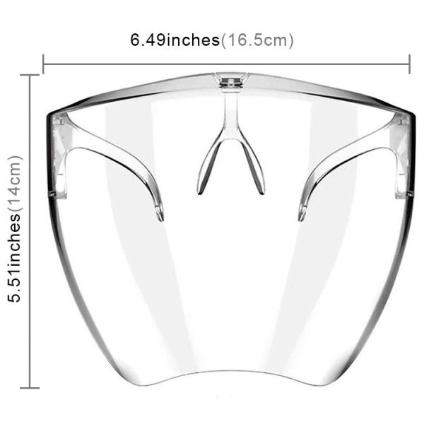 Anti-Saliva Splash Anti-Spitting Anti-Fog Face Shield Outdoor Cycling Clear Sunscreen Sunglasses - Image 2