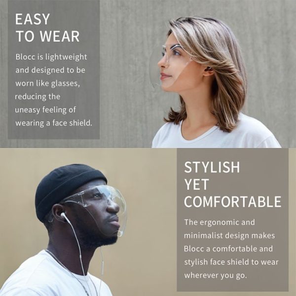 Anti-Saliva Splash Anti-Spitting Anti-Fog Face Shield Outdoor Cycling Clear Sunscreen Sunglasses - Image 6
