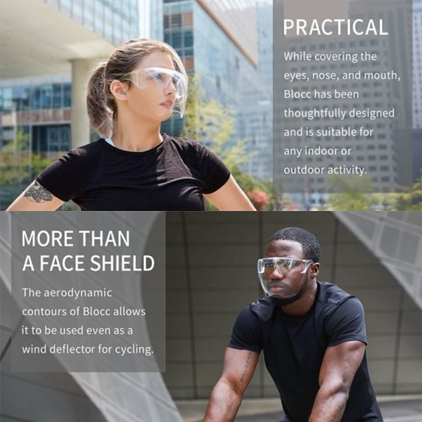 Anti-Saliva Splash Anti-Spitting Anti-Fog Face Shield Outdoor Cycling Clear Sunscreen Sunglasses - Image 7