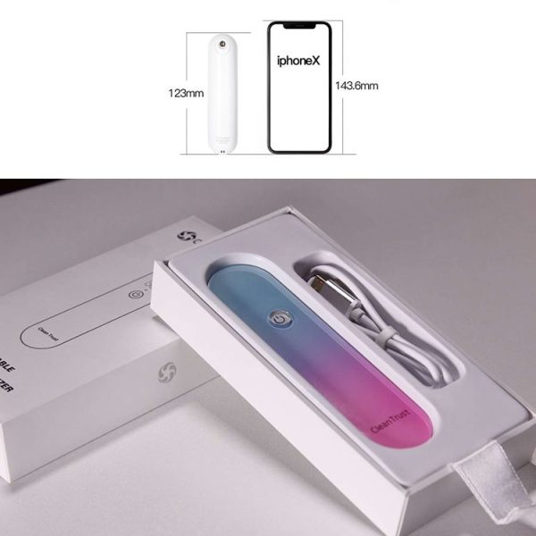 Clean Trust Portable UVC LED Light Sterilizer Disinfection Stick Lamp (Purple) - Image 4