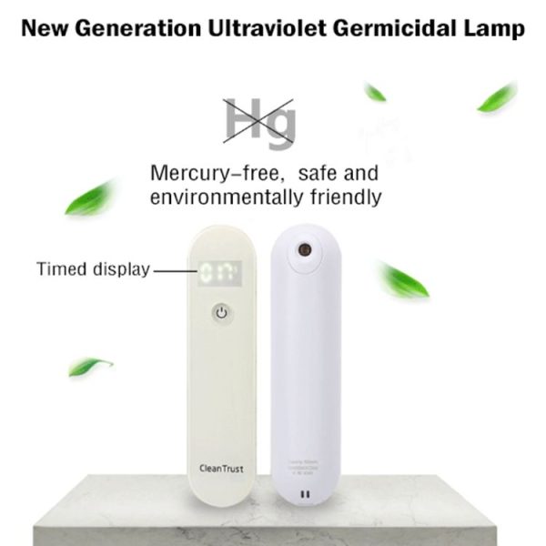 Clean Trust Portable UVC LED Light Sterilizer Disinfection Stick Lamp (Purple) - Image 5