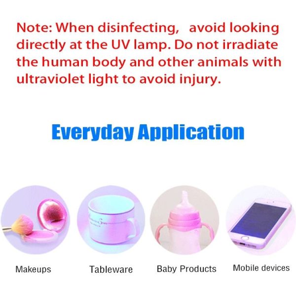 Clean Trust Portable UVC LED Light Sterilizer Disinfection Stick Lamp (Purple) - Image 7