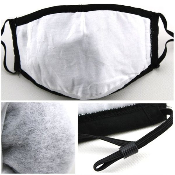 Men Women Washable Replaceable Filter Breath-Valve PM2.5 Dustproof Face Mask (Navy Blue) - Image 4