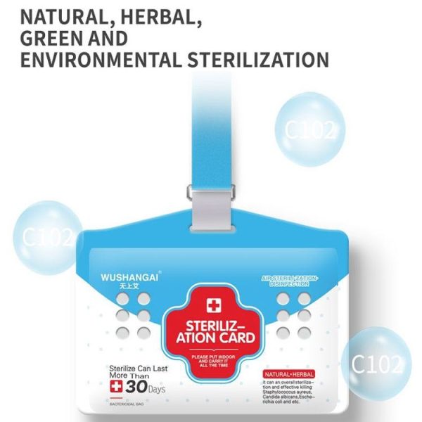 Air Sterilization Card Anti-influenza Virus Mite-removing Antibacterial VB Portable Protective Card for Kids - Image 4