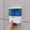 300ml Wall-mounted Plastic Singe-Tube Manual Press-type Shower Gel Foam Soap Dispenser (Blue)