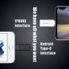8 Pin Ultra Portable Germicidal Lights Smartphone UV Sanitizer (Black) - Image 6