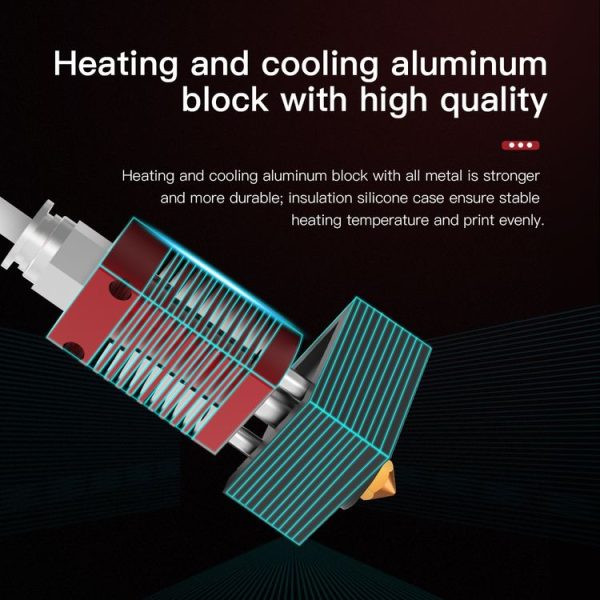 Creality 24V 40W Extruder Nozzle Hot End Kit with Temperature Thermistor & Heating Tube for Ender-3 3D Printer - Image 6