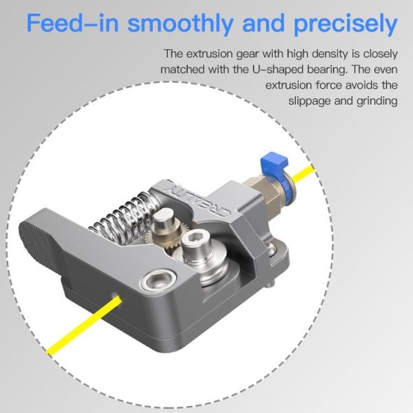 Creality All Metal Silver Block Bowden Extruder Kit for Ender-3 / Ender-3 Pro / Ender-3 V2 / CR-10 Pro V2 3D Printer - Image 9