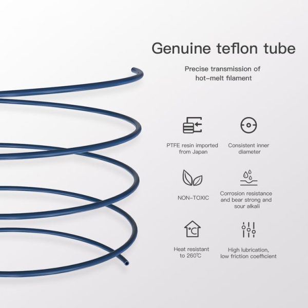 Creality 1.75mm Filament Extruder and Capricorn Blue Teflon Tube for 3D Printer - Image 5