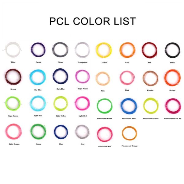 5m 1.75mm Low Temperature PCL Cable 3D Printing Pen Consumables (Brown) - Image 3