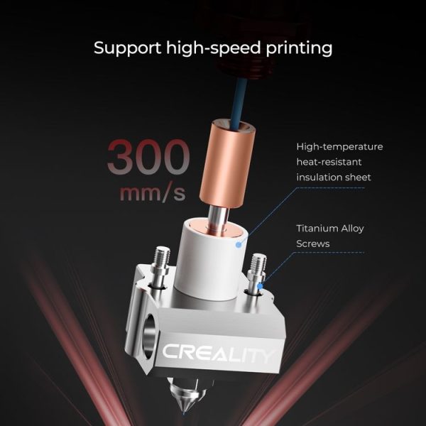 CREALITY 3D Printer Part Spider High Temperature and High Flow Hotend Pro (Red) - Image 4