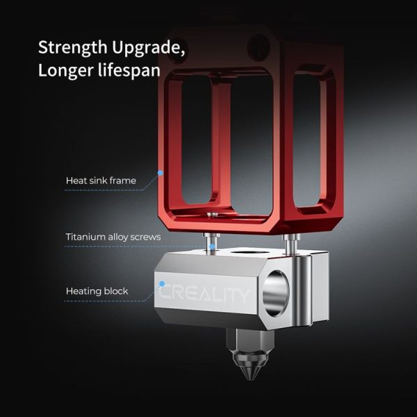 CREALITY 3D Printer Part Spider High Temperature and High Flow Hotend Pro (Red) - Image 7