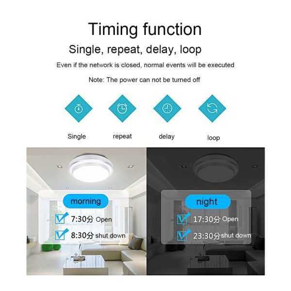 Sonoff Touch 86mm 1 Gang Tempered Glass Panel Wall Switch Smart Home Light Touch Switch, Compatible with Alexa and Google Home, AC 90V-250V 400W 2A - Image 10