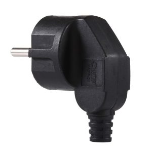 16A Detachable Wiring Power Plug, EU Plug (Black)