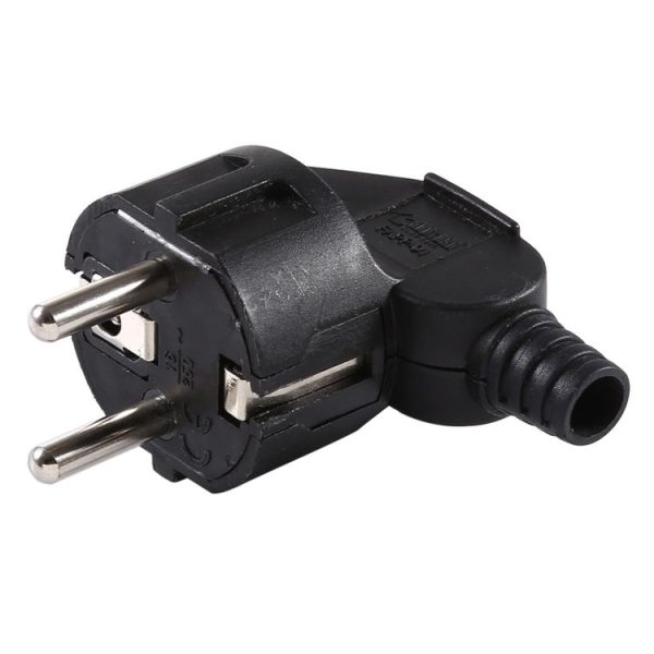 16A Detachable Wiring Power Plug, EU Plug (Black) - Image 3