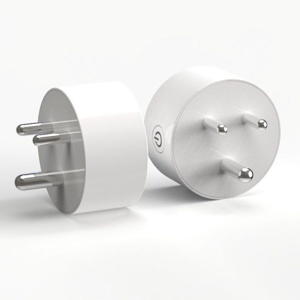 10A Mini Smart WiFi Socket Small South Africa / India Plug Remote Control Timer Switch Electrical Power Adapter with Alexa - Image 4