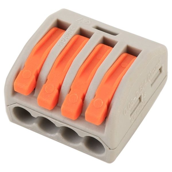 10 PCS 4 Port PCT Series Architectural Wiring Connector LED Lamp Conductor Distributor Junction Box Wire Joint - Image 2