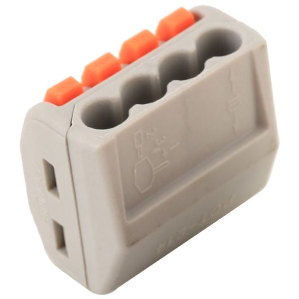 10 PCS 4 Port PCT Series Architectural Wiring Connector LED Lamp Conductor Distributor Junction Box Wire Joint - Image 4