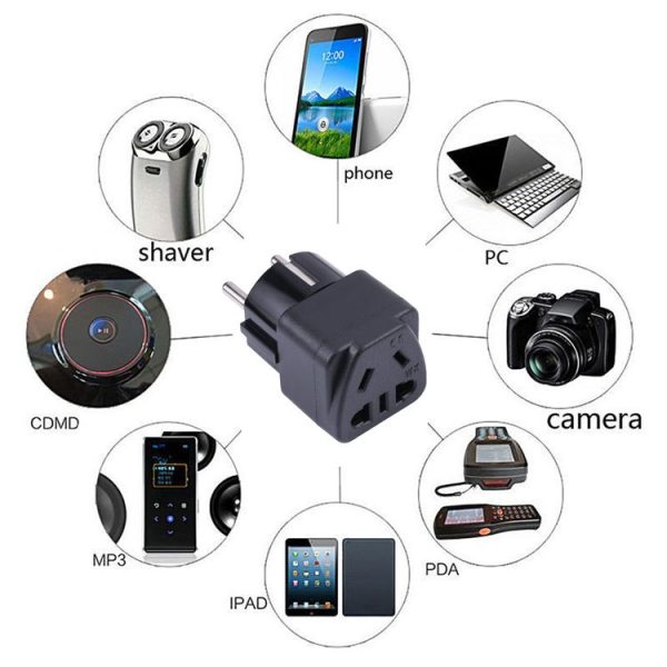 Portable Universal Five-hole WK to EU Plug Socket Power Adapter - Image 6
