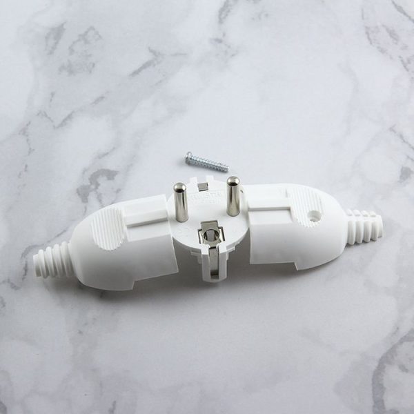 Side Wiring Tripolar Power Plug, EU Plug - Image 4