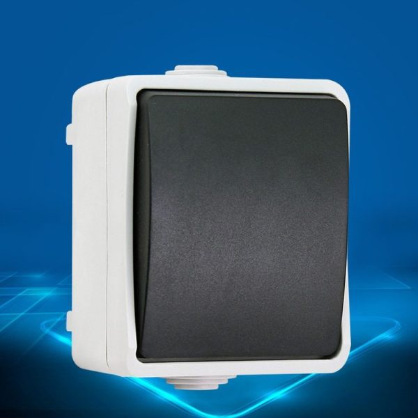 IP44 Waterproof Kitchen Bathroom Single Control Switch, EU Plug - Image 4