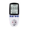 AC 230V 50Hz Max 16A LCD Display Energy Meter Watt Volt Voltage Power Analyzer Automatic Electricity Monitor Analyzer Power, EU Plug